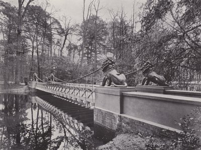 I Tiergarten, Lowenbrucke (s/v foto) av Photographer German