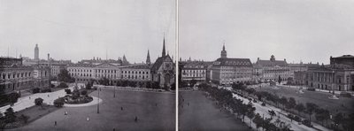 Leipzig: Panorama från Augustusplatz (s/v foto) av Photographer German