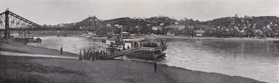 Panorama över Loschwitz (s/v foto) av Photographer German