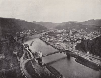 Panorama av Decin (s/v foto) av Photographer German