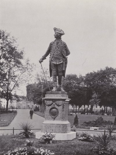 Potsdam, monument till Friedrich Des Grossen (s/v foto) av Photographer German