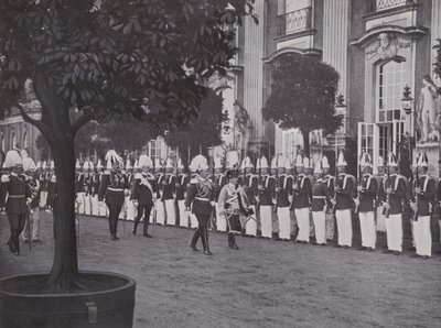 Potsdam, mottagning av kejsaren i det nya palatset (s/v foto) av Photographer German