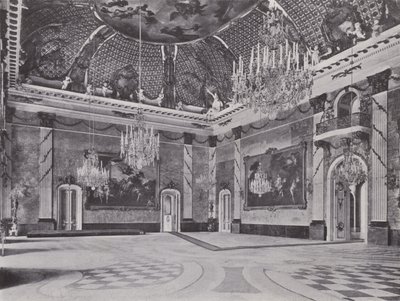 Potsdam, Neues Palais, Marble Hall (s/v foto) av Photographer German