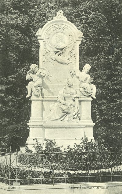 Robert Schumann Memorial, Bonn, Tyskland (s/v foto) av Photographer German