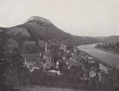 Stad och fästning Konigstein (s/v foto) av Photographer German
