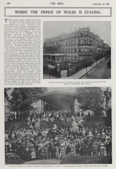 Besök av prinsen av Wales och hertigen av Cambridge till kurorten Bad Homburg, Tyskland av Photographer German