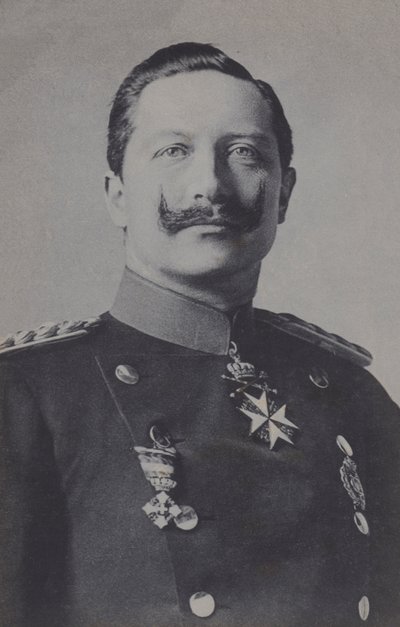 Wilhelm II, tysk kejsare (s/v foto) av Photographer German