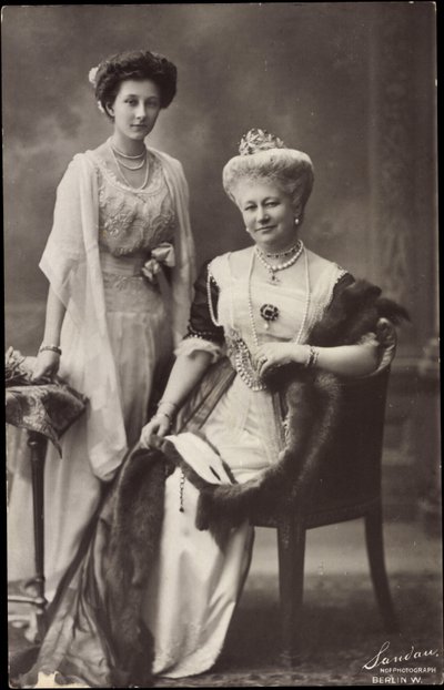 Wohlfahrts Vykort, Kronprinsessan Luise, Victoria av Photographer German