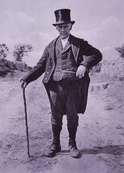 Sydirländsk gentleman, ca 1910 (s/v foto) av Photographer Irish