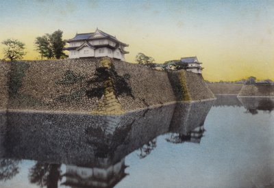 Japan, ca 1912: Osaka-slottet byggt 1583 av Hideyoshi (foto) av Photographer Japanese