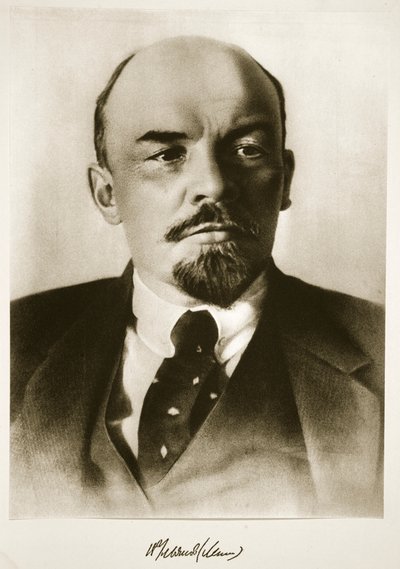 Lenin (fotogravyr) av Photographer Russian