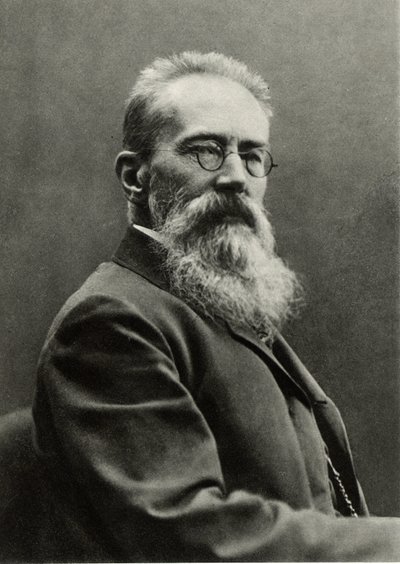 Nikolaj Andrejevitj Rimskij-Korsakov (svartvitt foto) av Photographer Russian