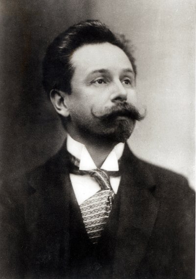 Porträtt av Alexander Skrjabin (svartvitt foto) av Photographer Russian