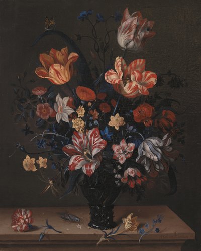 Tulpaner och andra blommor i ett rum av Pictufy