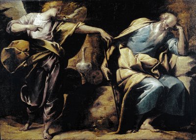 Elias dröm, detalj. (olja på duk av Pier Francesco Morazzone
