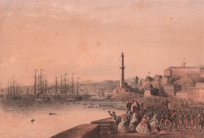 Landstigning av franska trupper i Genua, Ligurien av Blaise Nicolas Le Sueur