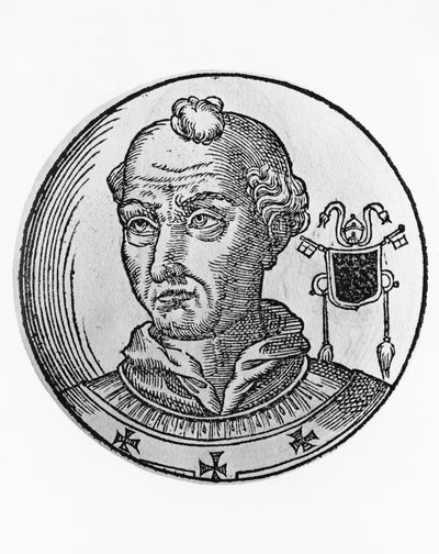 Porträtt av Adrian II (792-872) av Blaise Nicolas Le Sueur