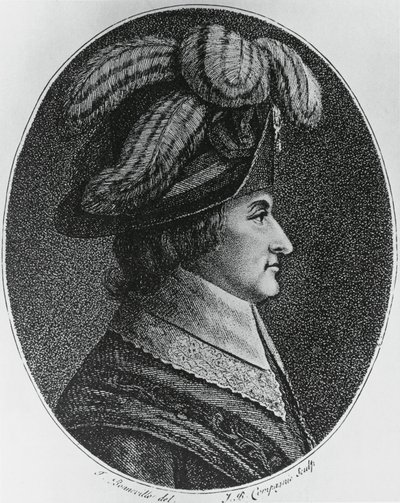 Porträtt av Lazare Nicolas Marguerite, Comte Carnot (1753-1823), fransk general, politiker, ingenjör och matematiker, gravyr av Blaise Nicolas Le Sueur