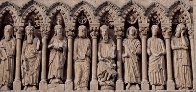 Spanien, Kastilien och León, katedralen Santa Maria, Fris med Gamla testamentets tecken av Blaise Nicolas Le Sueur