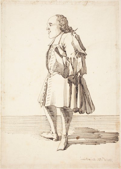 Abbot Antonio Niccolini, ca 1725 (teckning med penna och bläck) av Pier Leone Ghezzi