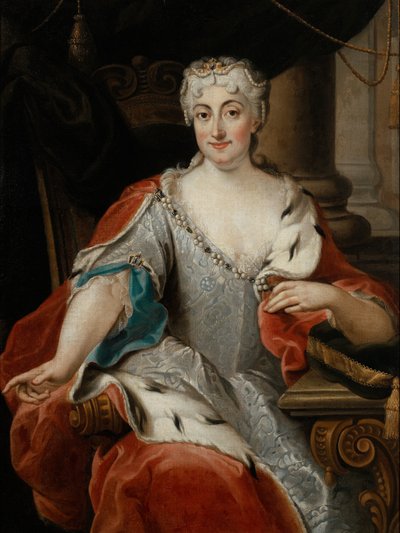 Porträtt av Maria Klementina Sobieska (?) av Pier Leone Ghezzi