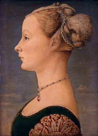 Porträtt av en kvinna, andra hälften av 1400-talet. av Piero del Pollaiuolo