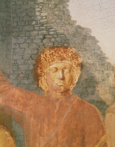 Nativity, 1470-50 olja på paneldetalj av 5240 av Piero della Francesca