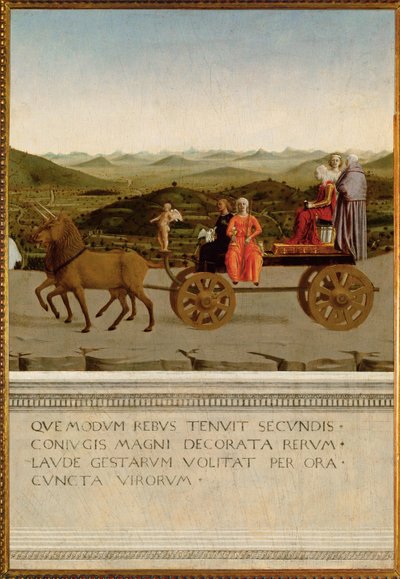 Hertiginnan av Urbinos triumf, Battista Sforza (tempera på trä) av Piero della Francesca