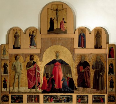detalj av altartavlan Misericordia av Piero della Francesca