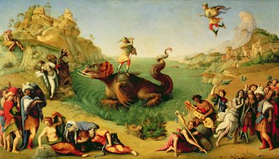 Perseus Rescuing Andromeda, ca 1510-13 (oljeduk) av Piero di Cosimo