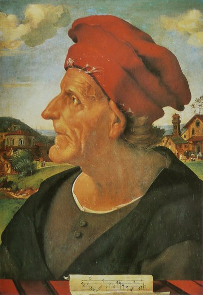 Porträtt av Francesco Giamberti da Sangallo av Piero di Cosimo