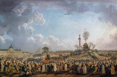 Fest des Höchsten Wesens auf dem Marsfeld von Pierre Antoine Demachy