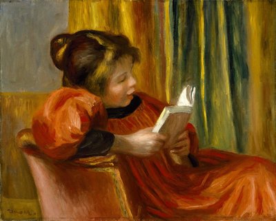 Flicka som läser av Pierre-Auguste Renoir