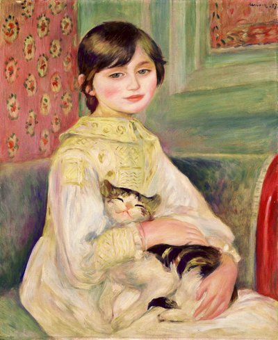 Julie Manet, även känd som kattbarnet av Pierre-Auguste Renoir