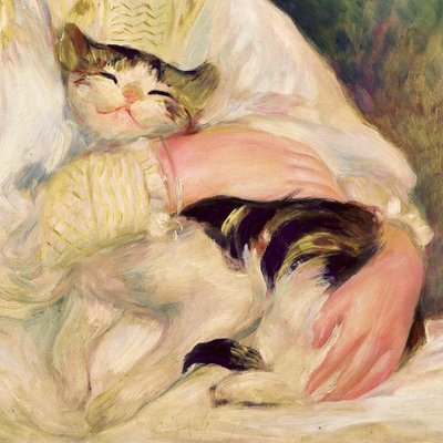 Julie Manet, även känd som ”Barnet med katten” av Pierre-Auguste Renoir