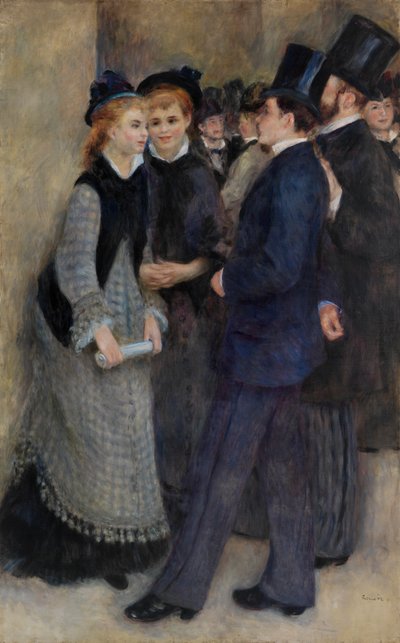 Lämnar konservatoriet av Pierre-Auguste Renoir