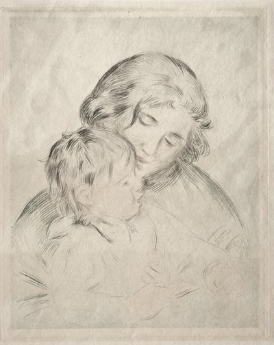 Mamma och barn av Pierre-Auguste Renoir