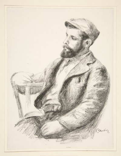 Porträtt av Louis Valtat av Pierre-Auguste Renoir