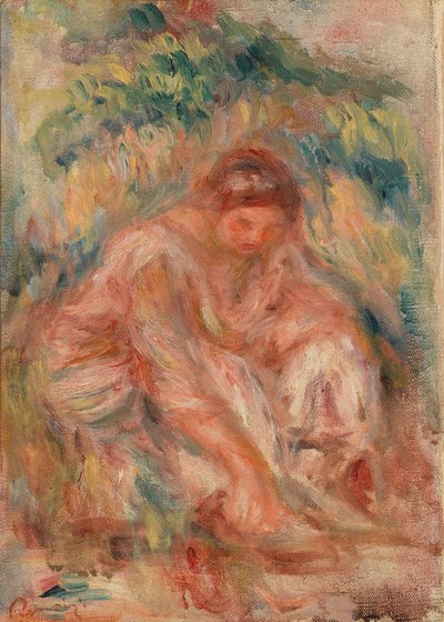 Skiss av en kvinna av Pierre-Auguste Renoir