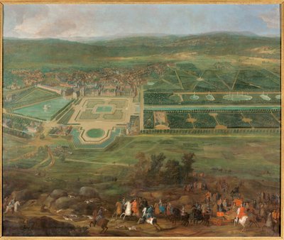Utsikt över slottet Fontainebleau av Pierre Denis Martin