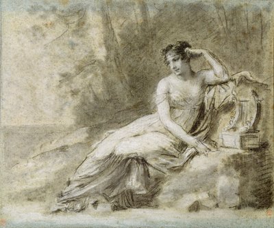 Studera för ett porträtt av kejsarinnan Joséphine av Pierre Paul Prudhon