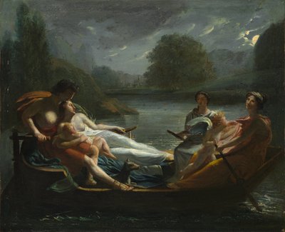 Drömmen om lycka, efter 1819 (olja på tyg) av Pierre-Paul Prud