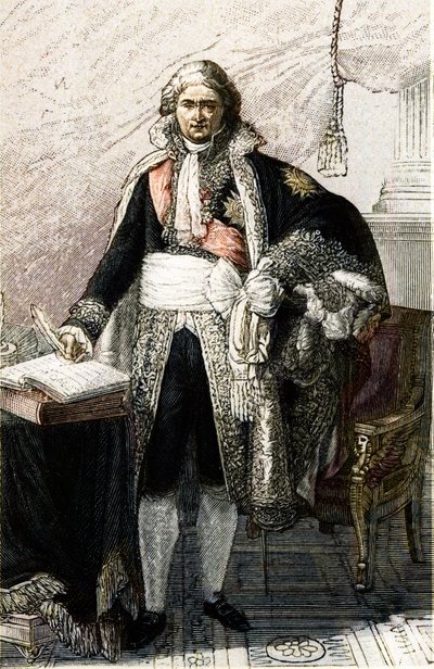 Porträtt av Jean Etienne Marie Portalis. Fransk jurist och politiker (1746 -1807) baserad på Pierre Gautherots målning. av Pierre (after) Gautherot