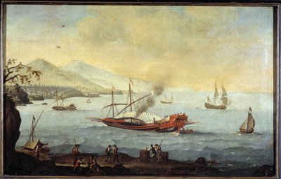 Ett pentry i Marseilles hamn av Pierre (school of) Puget