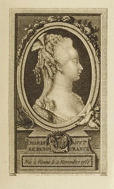Marie Antoinette, Reine av Pierre Adrien Le Beau