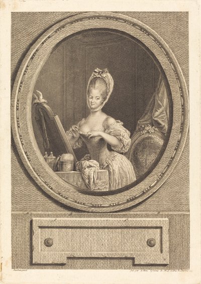 Dess storlek är härlig av Pierre Adrien Le Beau after Pierre Antoine Baudouin