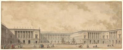Det första rekonstruktionsprojektet av slottet i Versailles presenterades för kung Ludvig XVI, ca. 1785. av Pierre Adrien Paris