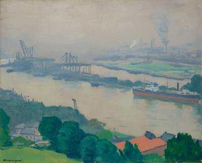 Seinen vid Croisset nära Rouen, 1927. av Albert Marquet