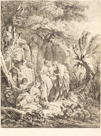Det goda äventyret, 1738. av Pierre Alexandre Aveline