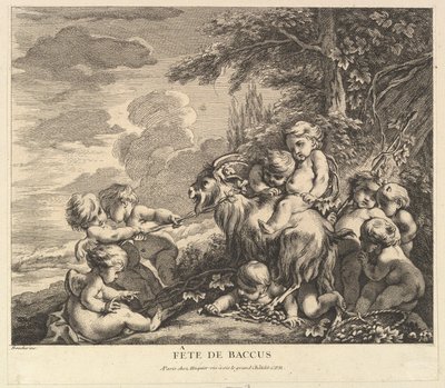 Bacchusfesten, ca. 1738. av Pierre Alexandre Aveline